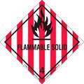 American Labelmark Co LabelMaster® HMSL50 Flammable Solid Label, Worded, PVC-Free Film, 500/Roll HMSL50